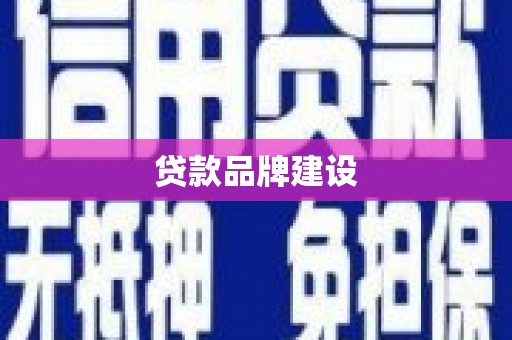 狮子山贷款品牌建设