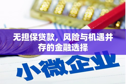 狮子山无担保贷款，风险与机遇并存的金融选择