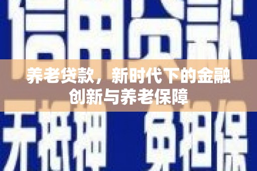 狮子山养老贷款，新时代下的金融创新与养老保障