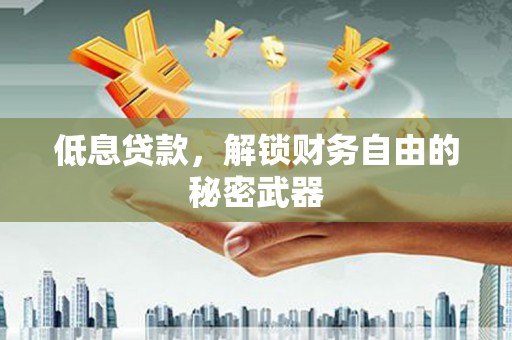 狮子山低息贷款，解锁财务自由的秘密武器