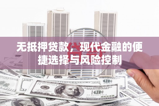狮子山无抵押贷款，现代金融的便捷选择与风险控制
