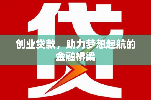 狮子山创业贷款，助力梦想起航的金融桥梁