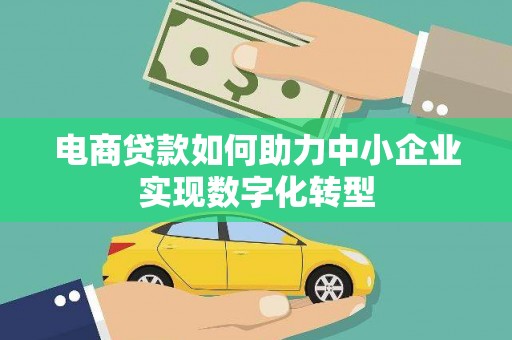 狮子山电商贷款如何助力中小企业实现数字化转型