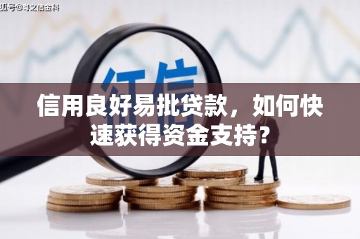 狮子山信用良好易批贷款，如何快速获得资金支持？