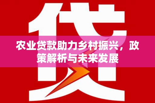 狮子山农业贷款助力乡村振兴，政策解析与未来发展
