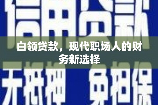 狮子山白领贷款，现代职场人的财务新选择