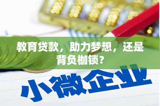 狮子山教育贷款，助力梦想，还是背负枷锁？