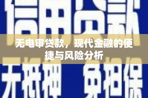 狮子山无电审贷款，现代金融的便捷与风险分析