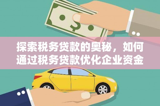 狮子山探索税务贷款的奥秘，如何通过税务贷款优化企业资金流