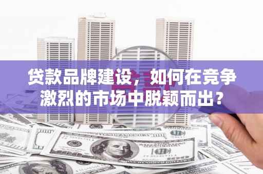 狮子山贷款品牌建设，如何在竞争激烈的市场中脱颖而出？