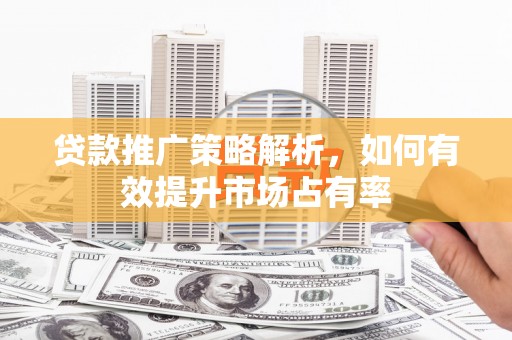 狮子山贷款推广策略解析，如何有效提升市场占有率