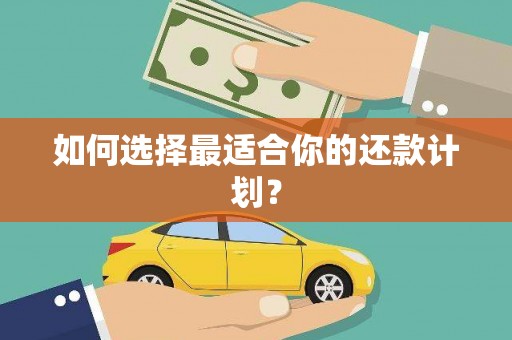 狮子山如何选择最适合你的还款计划？
