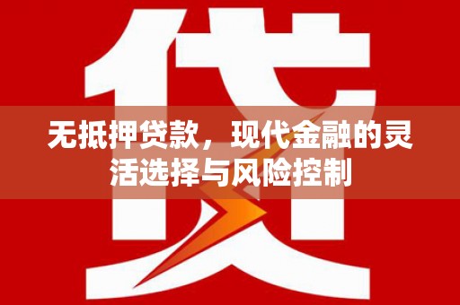 狮子山无抵押贷款，现代金融的灵活选择与风险控制