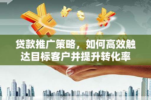 狮子山贷款推广策略，如何高效触达目标客户并提升转化率