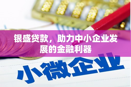 狮子山银盛贷款，助力中小企业发展的金融利器