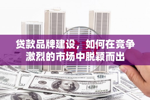 狮子山贷款品牌建设，如何在竞争激烈的市场中脱颖而出