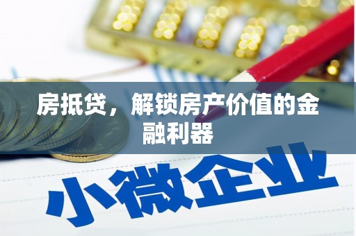 狮子山房抵贷，解锁房产价值的金融利器