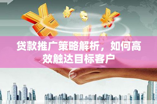 狮子山贷款推广策略解析，如何高效触达目标客户