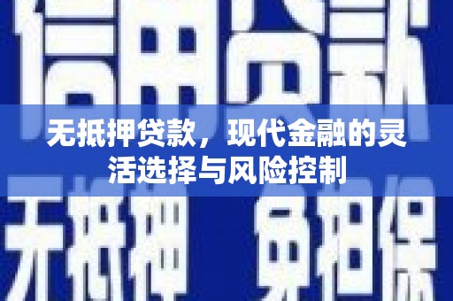 狮子山无抵押贷款，现代金融的灵活选择与风险控制