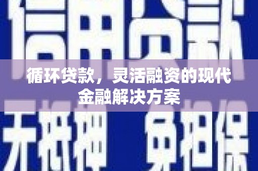 狮子山循环贷款，灵活融资的现代金融解决方案