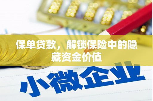 狮子山保单贷款，解锁保险中的隐藏资金价值