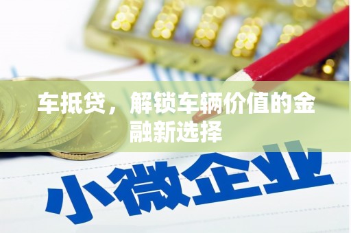 狮子山车抵贷，解锁车辆价值的金融新选择