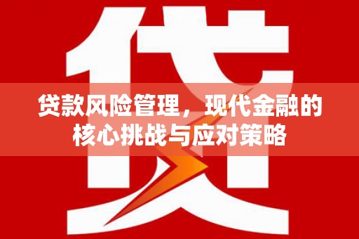狮子山贷款风险管理，现代金融的核心挑战与应对策略
