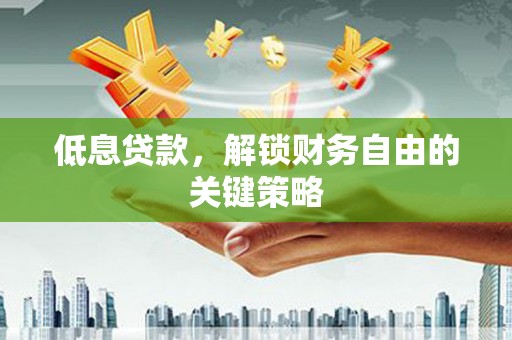 狮子山低息贷款，解锁财务自由的关键策略