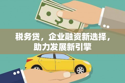 狮子山税务贷，企业融资新选择，助力发展新引擎