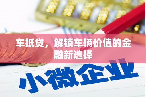 狮子山车抵贷，解锁车辆价值的金融新选择