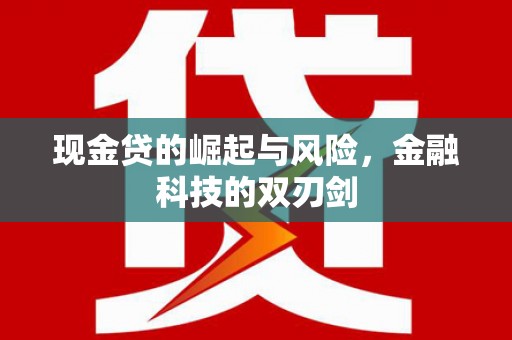 狮子山现金贷的崛起与风险，金融科技的双刃剑