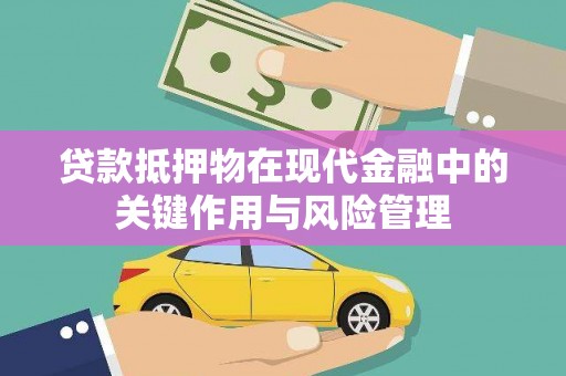 狮子山贷款抵押物在现代金融中的关键作用与风险管理