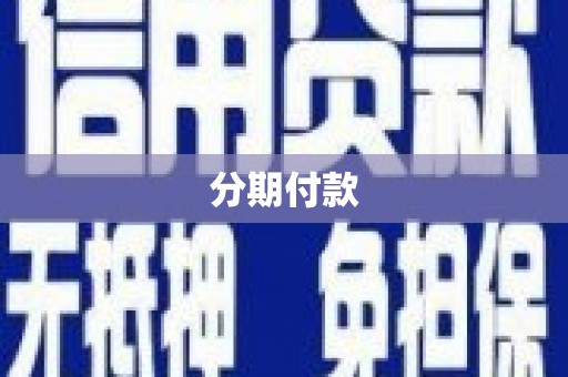 狮子山分期付款