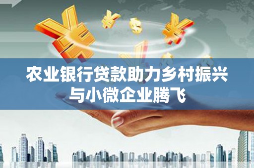狮子山农业银行贷款助力乡村振兴与小微企业腾飞