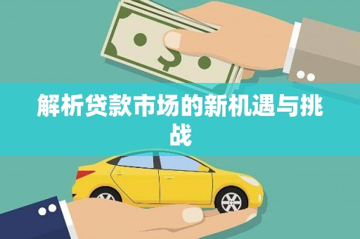 狮子山解析贷款市场的新机遇与挑战