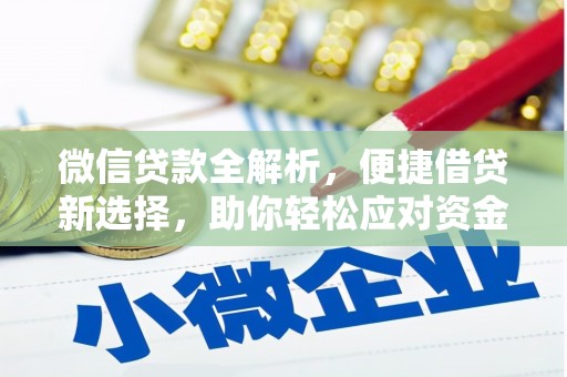 狮子山微信贷款全解析，便捷借贷新选择，助你轻松应对资金需求